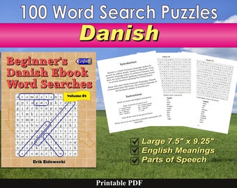 Beginner's Danish Ebook Word Searches