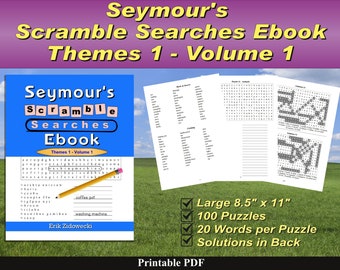 Seymour's Scramble Searches Ebook - Themes 1 - Volume 1