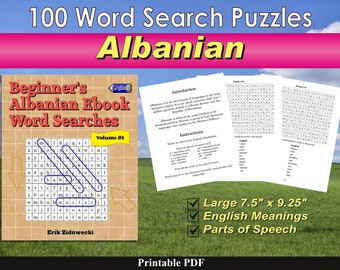 Beginner's Albanian Ebook Word Searches