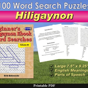 Beginner&#39;s Hiligaynon Ebook Word Searches