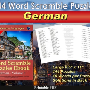 Wort-Rätsel Ebook - Deutsch - Band 1