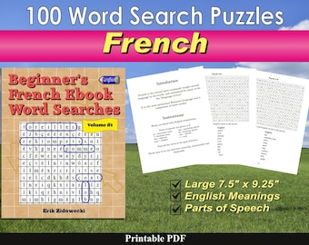 Beginner's French Ebook Word Searches