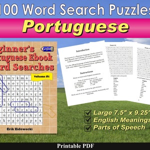 Beginner&#39;s Portuguese Ebook Word Searches