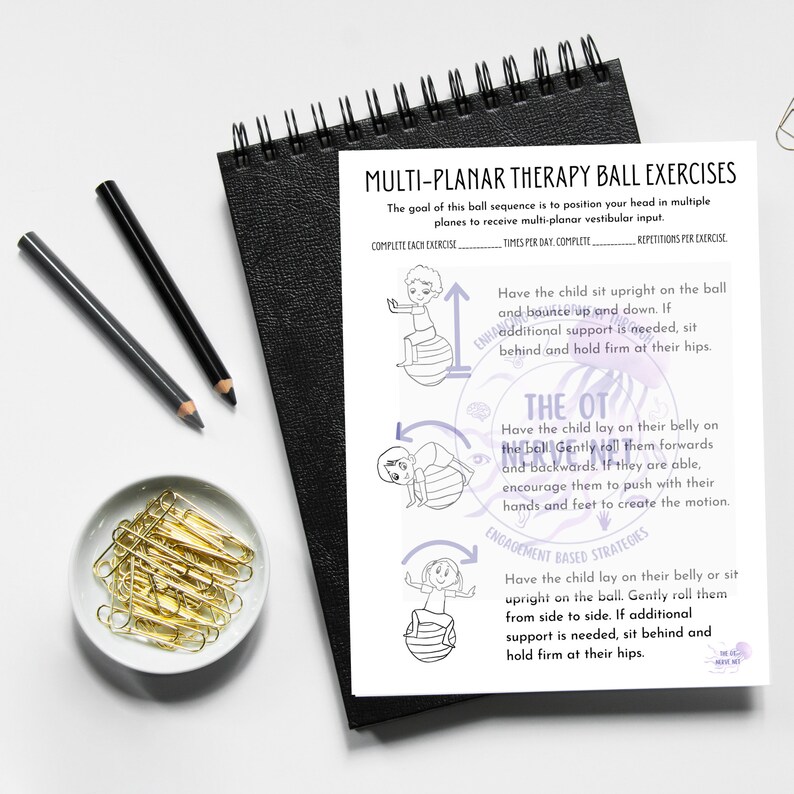 Multiplanar Vestibular Ball Exercises | Occupational Therapy | Sensory ...