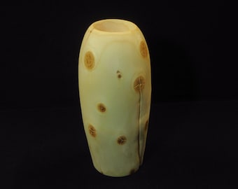 Knotted Pine Dry Vase, Handturned, Hand-carved