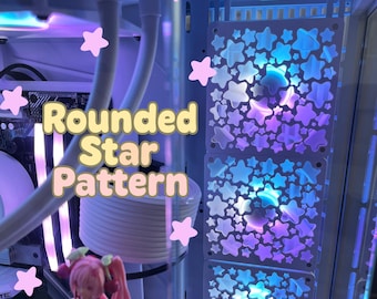 rounded star pattern | 120 mm | 140 mm | PC Fan Cover |