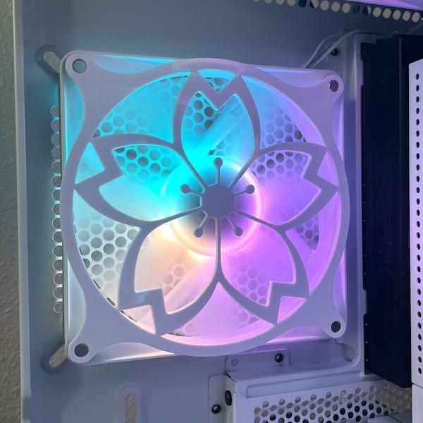 Sakura flower - PC Fan Shroud/ Grill /Cover - 120mm, 140 mm