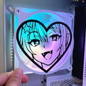 Anime vampírico / 120 mm / 140 mm / Cubierta de ventilador para PC