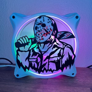 Masque de machette d'horreur - Cache/cache/cache de ventilateur d'ordinateur de jeu - 120, 140 mm