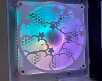 Cloudy Starry Sky  - PC Fan Shroud/ Grill /Cover - 120mm, 140 mm