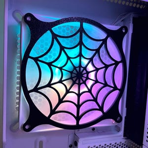 Spiderweb - Osłona wentylatora/grill/pokrywa do komputera gamingowego - niestandardowa, drukowana w technologii 3D - 120 mm lub 140 mm