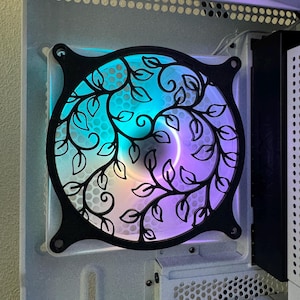 Creeping Vine  - Gaming Computer Fan Shroud/ Grill /Cover - Custom 3D Printed - 120mm