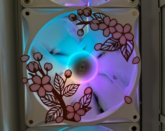 Sakura Flower on a Branch - PC Fan Shroud/ Grill /cover - 120mm