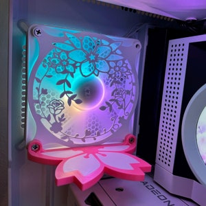 Sakura Figurine Shelf | 120 mm | 140 mm | PC Fan Cover | PC Shelf