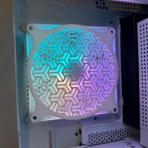 Japanese Pattern - Gaming Computer Fan Shroud/ Grill /Cover - Custom 3D Printed - 120mm