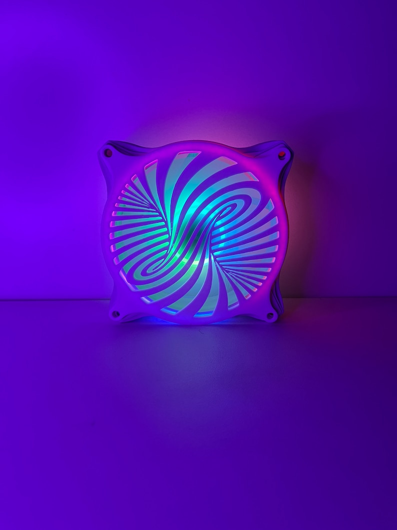 Vortex Optical Illusion Gaming Computer Fan Shroud/ Grill Etsy