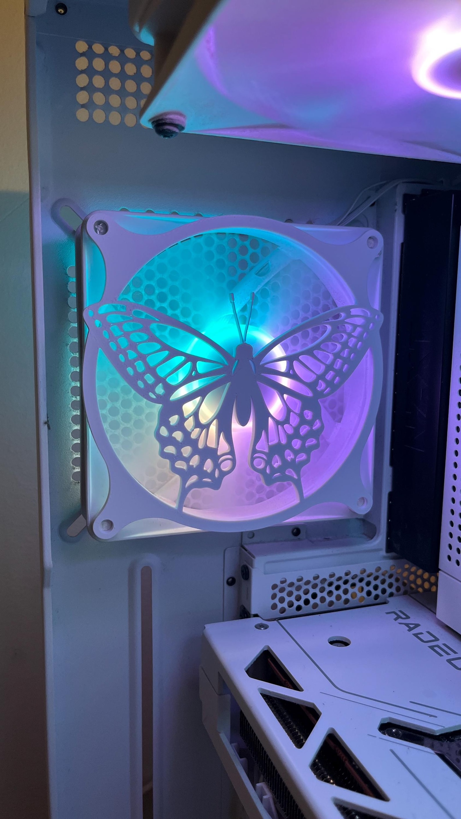 Butterfly - Gaming Computer Fan Shroud/ Grill /cover - Custom 3D ...