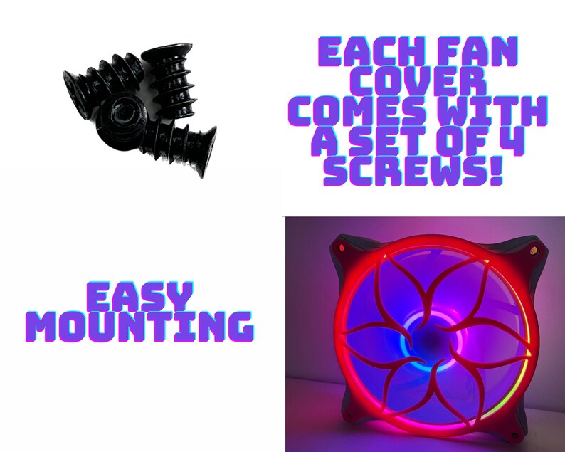 Sakura Gaming Computer Fan Shroud/ Grill /cover Custom 3D Etsy