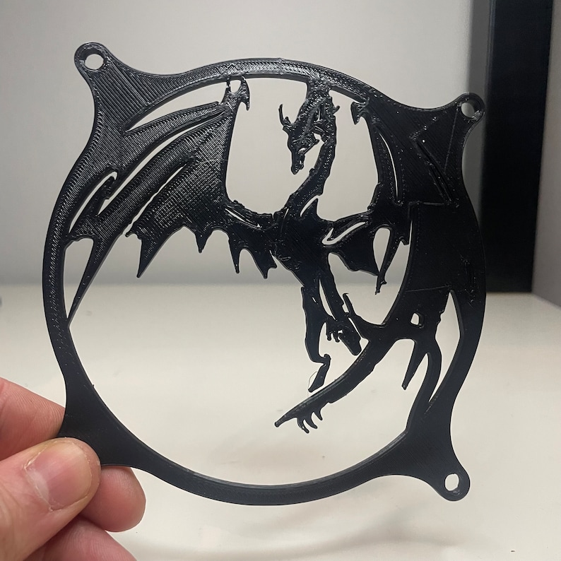 Dragon Gaming Computer Fan Shroud/ Grill /cover Custom 3D Etsy