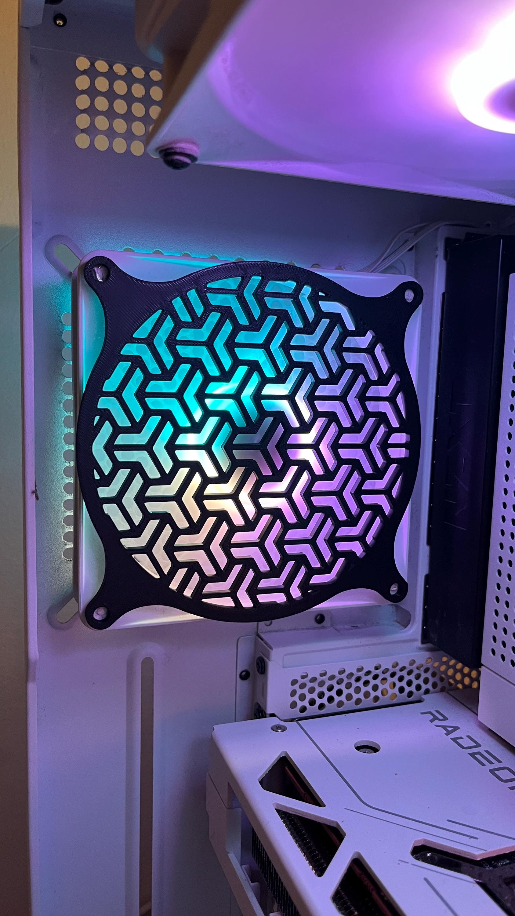Japanese Pattern - Gaming Computer Fan Shroud/ Grill /cover - Custom 3D ...