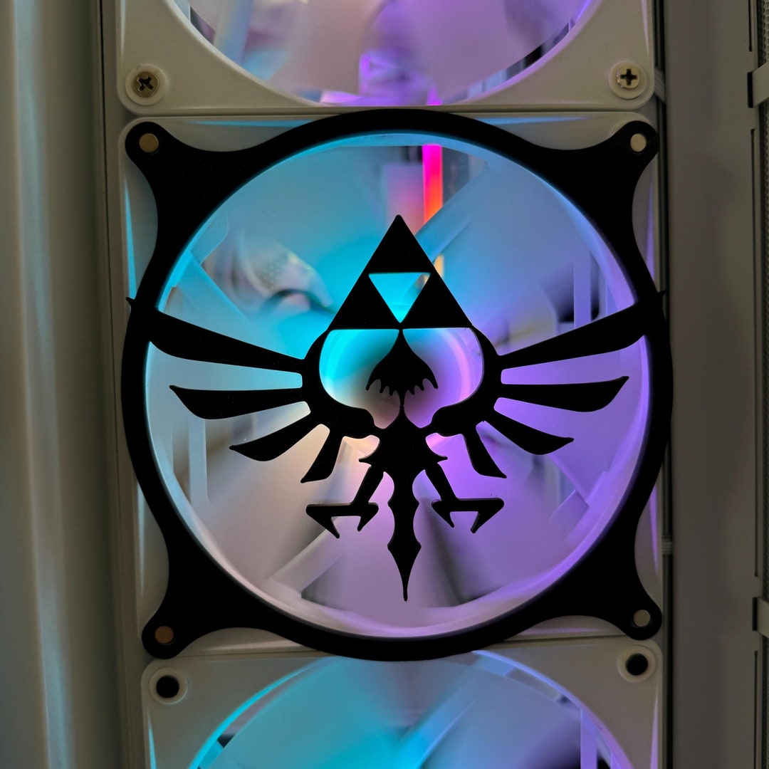 Triforce Legend of Zelda Gaming Computer Fan Shroud/ Grill /cover ...