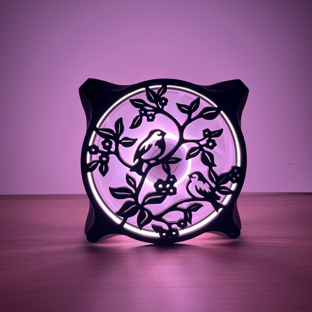 Birds on Tree Gaming Computer Fan Shroud/ Grill /cover Custom 3D ...