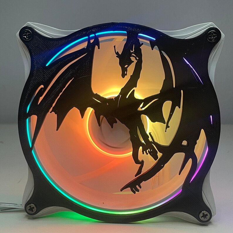 Dragon Gaming Computer Fan Shroud/ Grill /cover Custom 3D Etsy