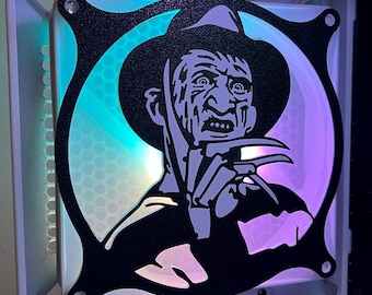 Horror Nightmare - Gaming Computer Fan Shroud/ Grill /Cover -  120, 140mm