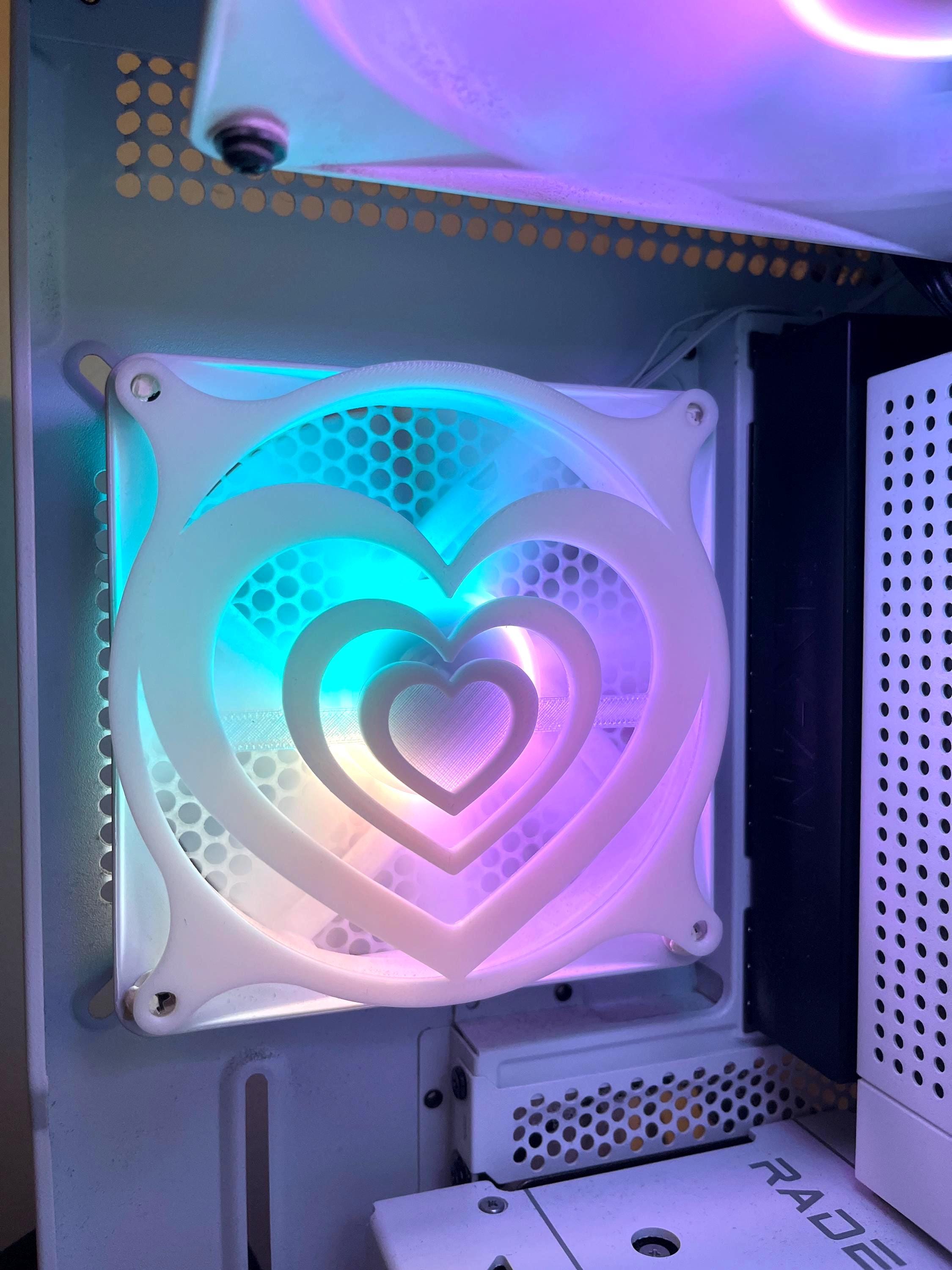 Heart Wave - Computer Fan Shroud/ Grill /cover - Custom 3D Printed ...
