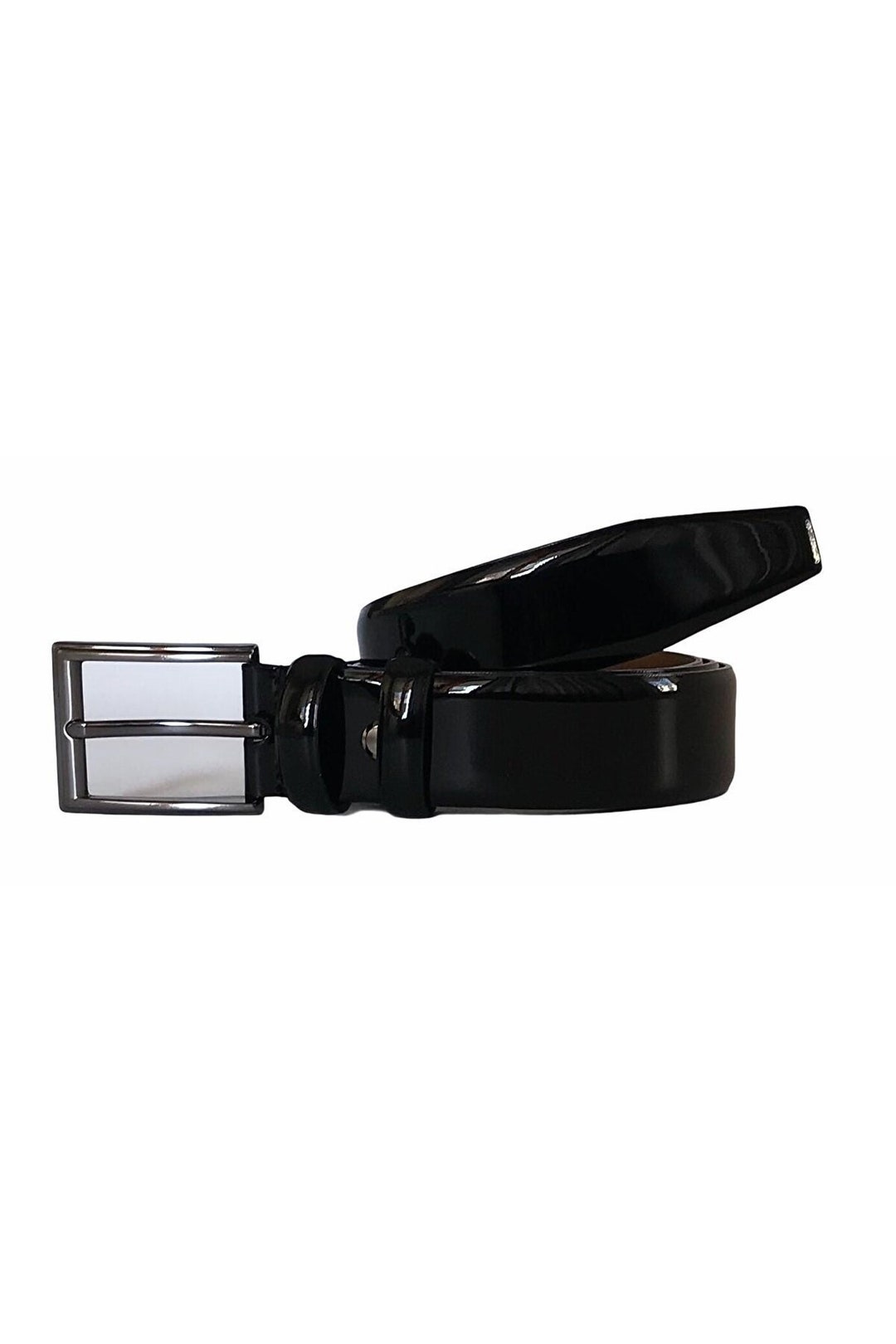 Man Leather Belt Black Patent Leather Belt, Man Belt, Leather Belt