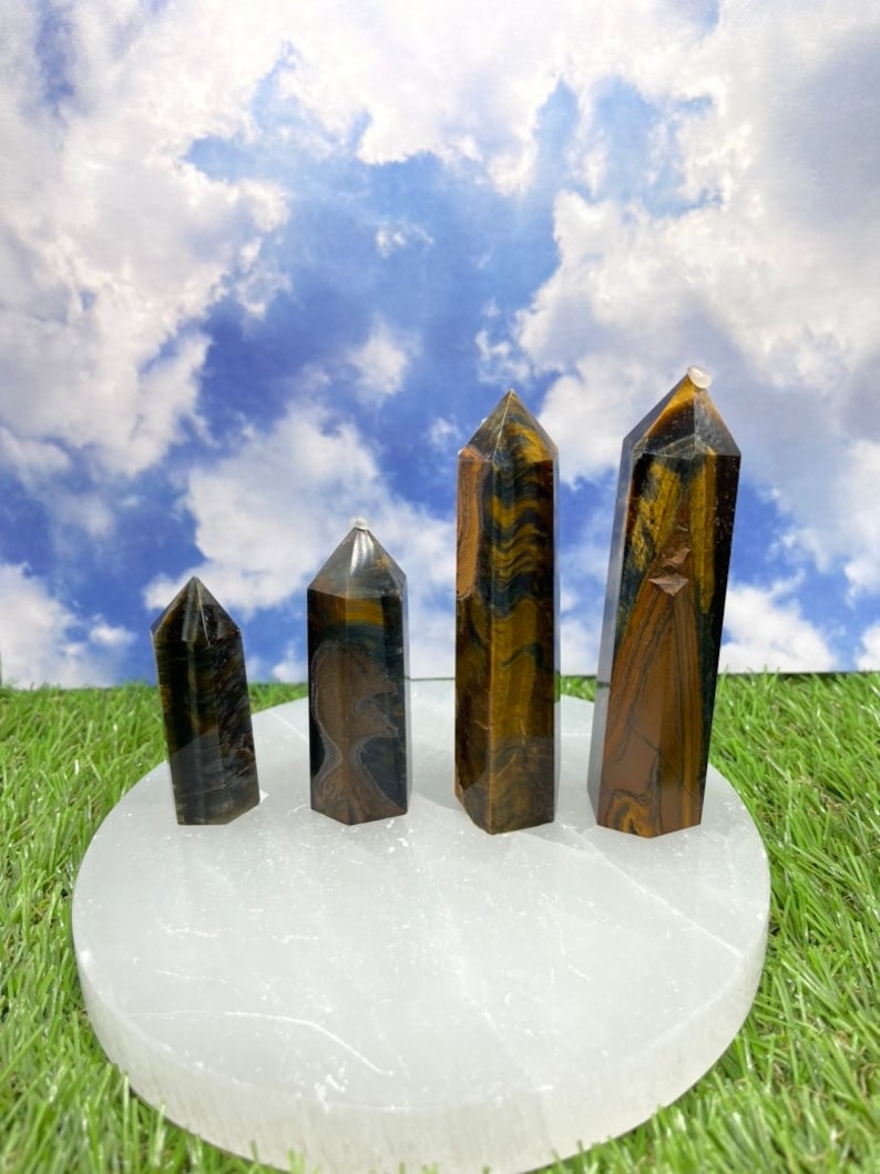 Blue Tigers Eye Towers Crystal Towers Blue Tigers Eye - Etsy