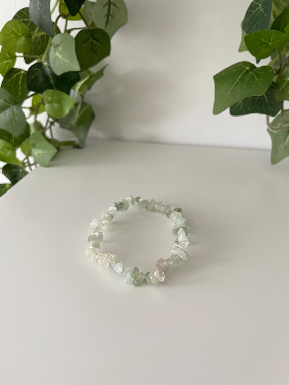 Crystal Gemstone Chip Bracelets ~ Amazonite Brace… - image 7