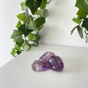 Amethyst Tumbled ~ Authentic Clear Purple Amethyst From Brazil ~ High Quality Amethyst ~ Transparent Purple Amethyst From Brazil ~ Amethyst