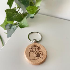 Hippie Themed Wooden Keychains~ Hippie/boho Engraved Wooden Keychains ...