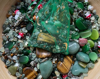 Crystal Confetti Scoop ~ Enchanted Forest Themed Crystal Confetti ~ Mystery Scoops ~ Mystery Crystal Scoops ~ Forest Colored Crystal Scoops