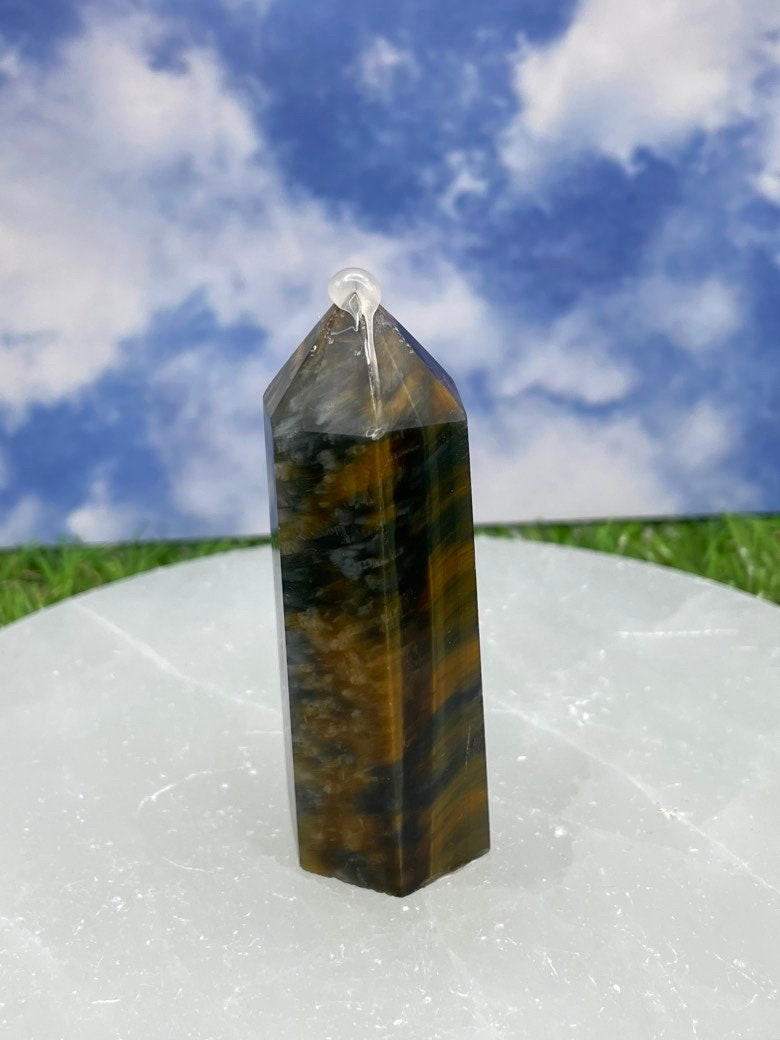 Blue Tigers Eye Towers Crystal Towers Blue Tigers Eye - Etsy
