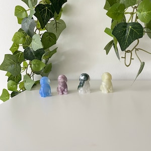 Crystal Carved Puppy ~ Crystal Dog Carvings ~ Crystal Puppy ~ Crystal Carvings ~ Crystal Carved Animals ~ Dog Lovers ~ Cute Crystal Puppies