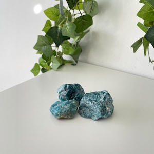 Rough Blue Apatite ~ Rough/Raw Blue Apatite From Brazil ~  Calcite ~ Blue Apatite Chunks ~ Awesome Blue Apatite ~ Blue Crystals ~ Apatite