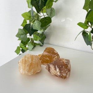 Rough Honey Calcite~ Rough/Raw Honey Calcite From Mexico ~ Calcite ~ Raw Calcite ~ Rich Smooth Honey Calcite ~ Golden Honey ~ Honey Calcite