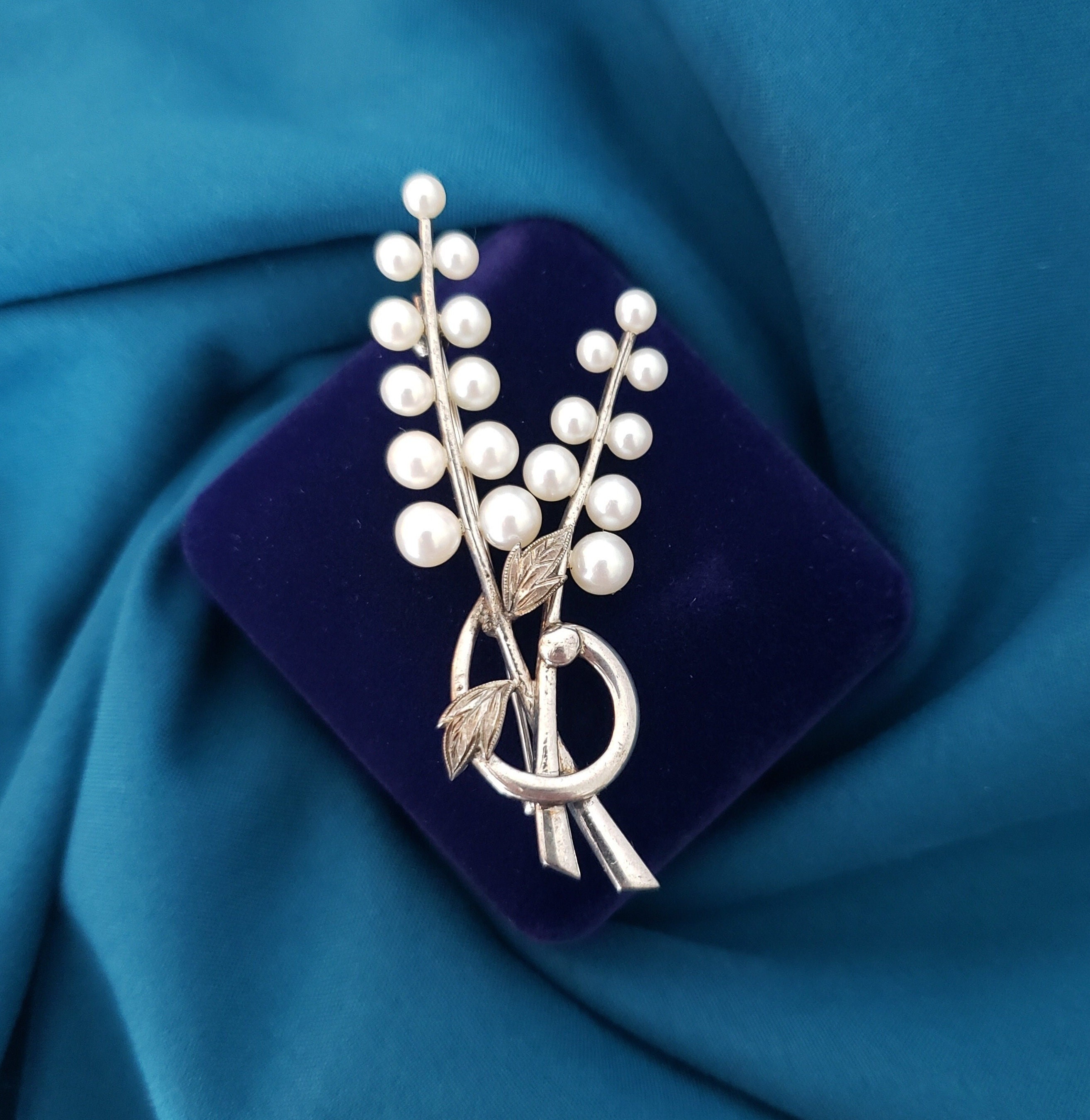 Mikimoto Brooch - Etsy