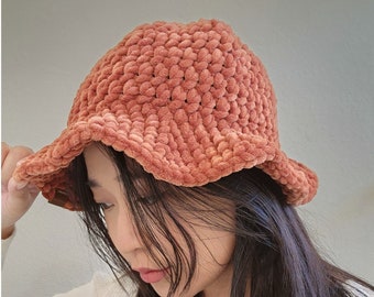 Soft Crochet Bucket Hat | Winter Bucket Hat | Handmade Bucket Hat | Sun Hat