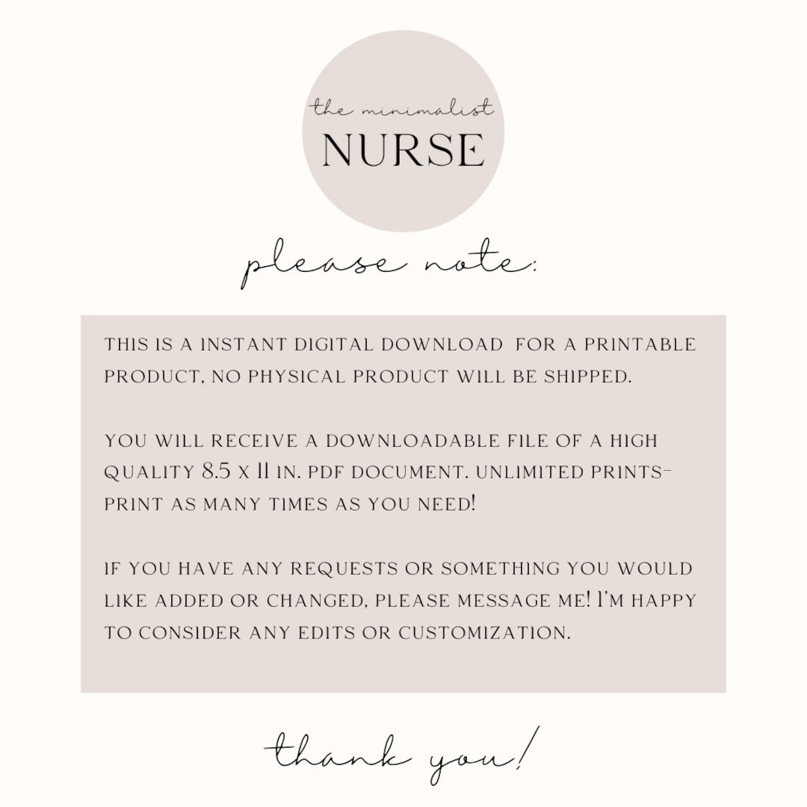 Simple Discharge Planner for Nurses Nurse Etsy