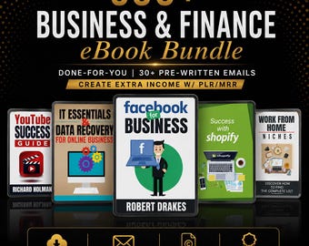 500+ Business & Finance eBooks Bundle: PLR/MRR Resell Rights