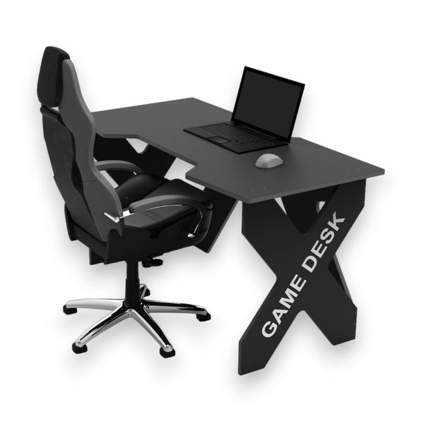 Game desk table, Study Table plan CNC, Home Office Desk, Computer Desk, Student Table, Digital file Dxf SVG ai cdr files, vector files