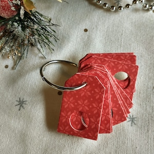 Mini poinsettia floss drops