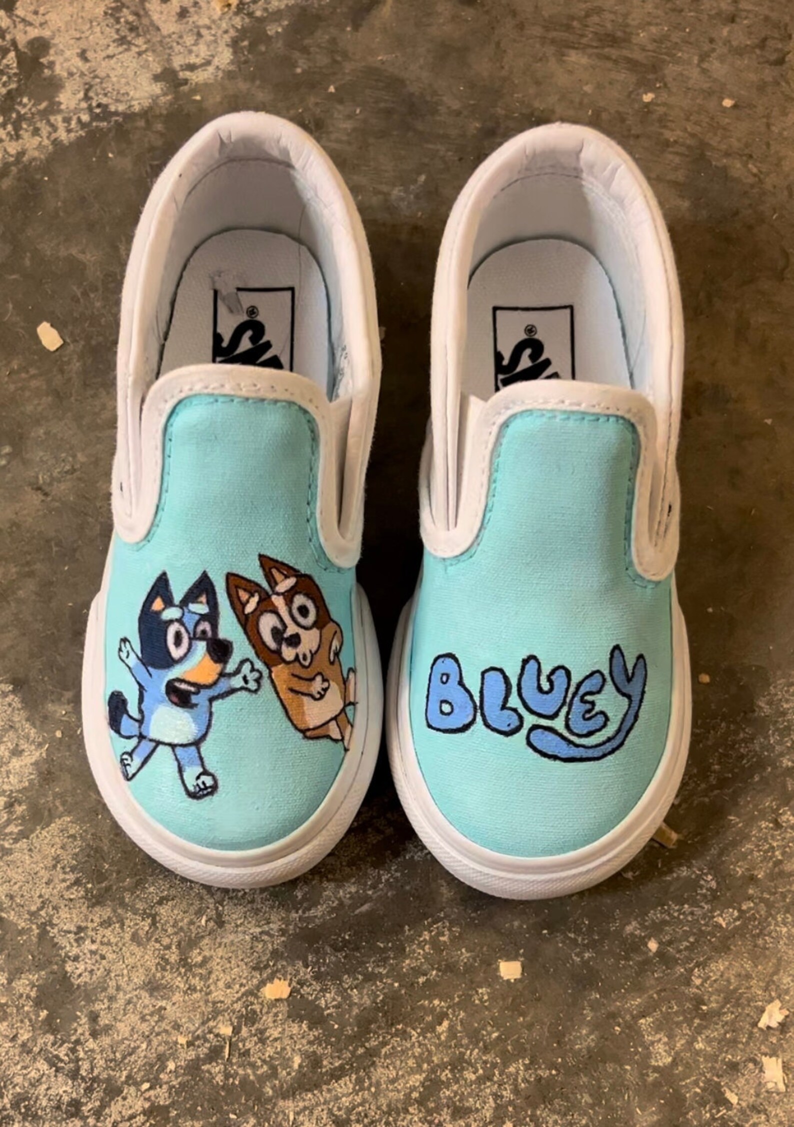 Custom Bluey Vans Etsy