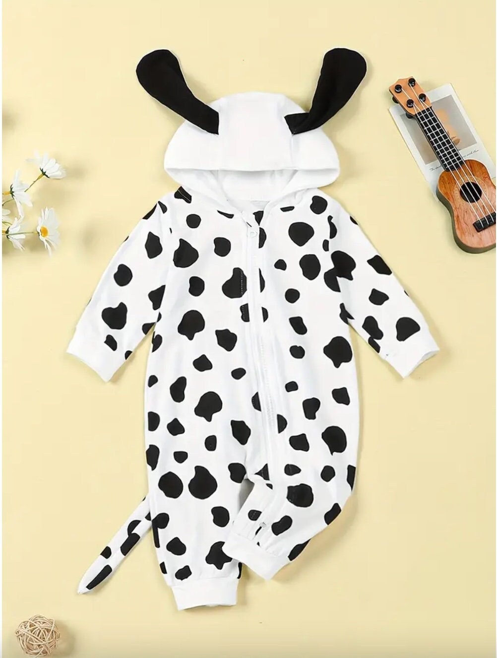 Puppy Dog Baby Costume Halloween Dog Costume Baby Dalmatian Etsy