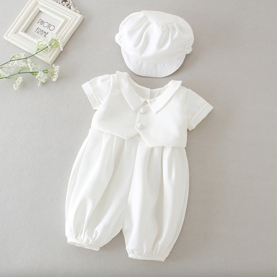 Baby Boy Tuxedo Onesie Christening Suit Formal Gentlemen Sets Etsy