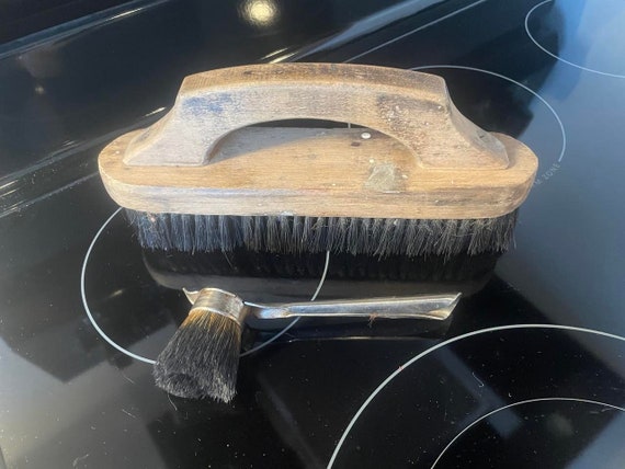 Antique Parks & Parks badger hair shoeshine brush… - image 1