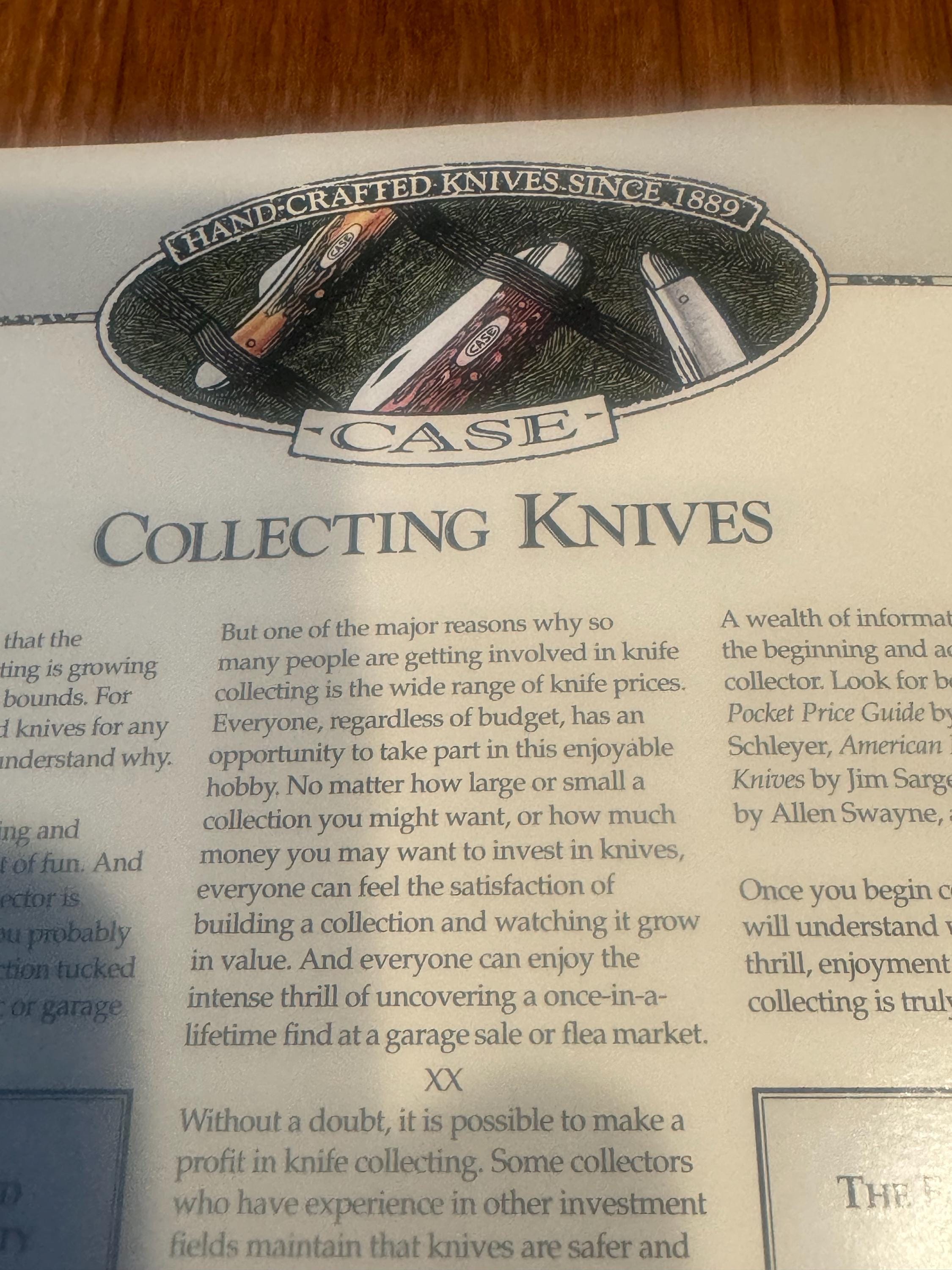 1995 CASE Knife Catalog Etsy